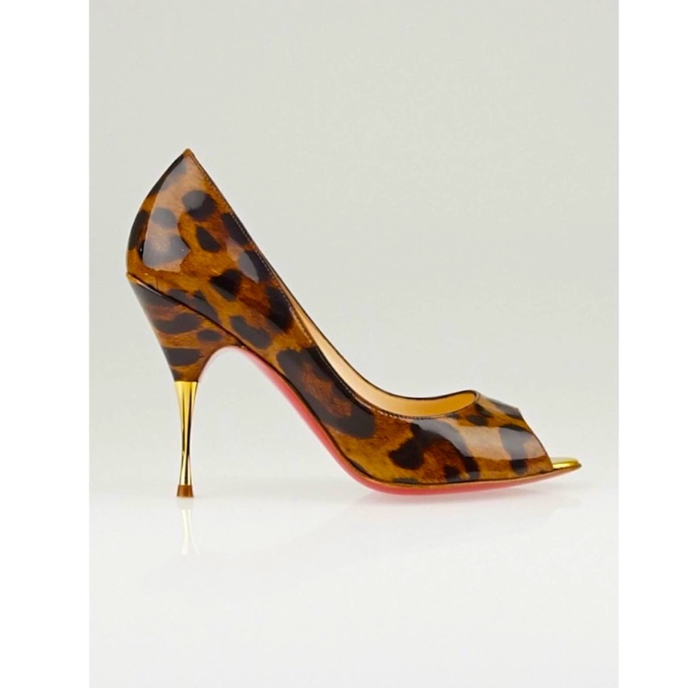 CL Leopard Patent Leather Yoyospina 100 Metal Pump